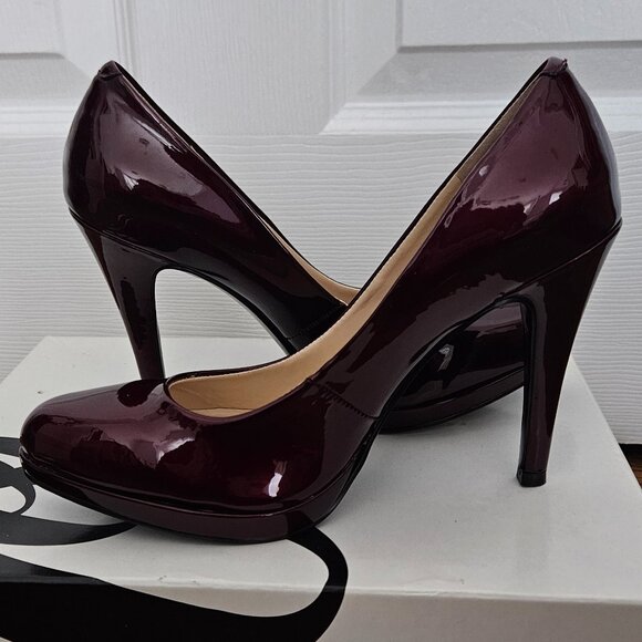 Nine West Rocha Red Patent Leather Heels | Size 6 | NEW - Picture 3 of 7